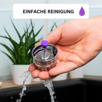 Neustanlo Ausstechformen Set rund & Glocke | Edelstahl Plätzchenausstecher mit Kunststoffrand | rostfrei & spülmaschinenfest | Keksausstecher für Weihnachten, Plätzchen & Fondant