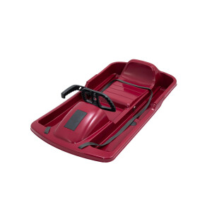 KHW | Lenkschlitten Snow Fox | Berry | TÜV-geprüft | Made in Germany | ausgefeiltes Lenksystem & griffsicheres Lenkrad | kälte- und lichtbeständiger Kunststoff | der Hingucker auf jeder Piste