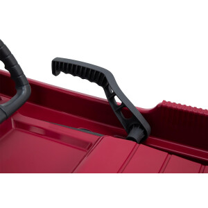 KHW | Lenkschlitten Snow Fox | Berry | TÜV-geprüft | Made in Germany | ausgefeiltes Lenksystem & griffsicheres Lenkrad | kälte- und lichtbeständiger Kunststoff | der Hingucker auf jeder Piste
