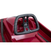 KHW | Lenkschlitten Snow Fox | Berry | TÜV-geprüft | Made in Germany | ausgefeiltes Lenksystem & griffsicheres Lenkrad | kälte- und lichtbeständiger Kunststoff | der Hingucker auf jeder Piste