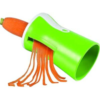 gourmetmaxx Julienne- und Spiralschneider, limegreen/weiß (Allesschneider, Küchenhelfer, Obstschneider, Gemüseschneider)