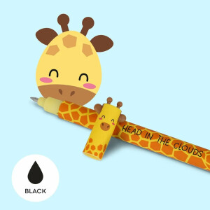 LEGAMI Set mit 13 radierbaren Gelstiften Gelschreiber verschiedene Tintenfarben Panda, Lama, Einhorn, Tiger, Giraffe, Corgi, Teddy, Biene, Dino, Schmetterling, Hippo, Pinguin und Kitty