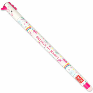 LEGAMI Set mit 3 radierbaren Gelstiften mit thermoempfindlicher Radiertinte, 0,7 mm Spitze, Einhorn-Designs