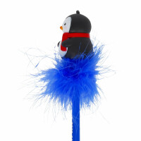Legami - Kugelschreiber, mit leuchtender Pinguin, Writing is Magic, blaue Geltinte, LED-Schreibstift für Kinder und Erwachsene