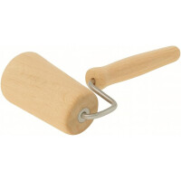 Neustanlo Eckenroller konisch | Buchenholz Teigroller für Ecken & Kanten | perfekt für Backformen & Bleche | ergonomischer Holzgriff | ideal zum Ausrollen von Teig in schwierigen Bereichen