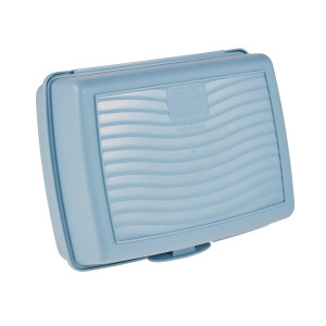 keeeper Frischhaltedose mit Klickverschluss, 17 x 13 x 7 cm, 1 l, Luca Midi, Nordic Blue