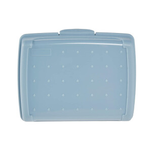 keeeper Frischhaltedose mit Klickverschluss, 17 x 13 x 7 cm, 1 l, Luca Midi, Nordic Blue