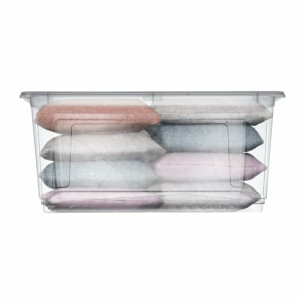keeeper Aufbewahrungsbox mit Air Control System, Clearbox, 43 l, 59 x 39 x 27 cm, Bea, Natur (Transparent)