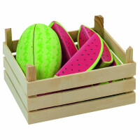 Goki 51673 - Kaufläden und Zubehör - Melonen, Obstkiste