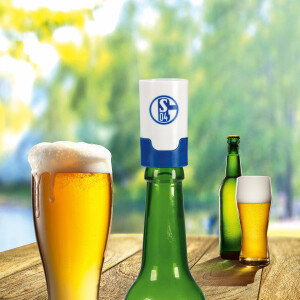 Taste Hero Flaschenaufsatz für Bier FC Schalke 04 Edition 1er Set | Macht Jede Bierflasche zum Zapfhahn | Für Glas- und PET-Flaschen, spülmaschinengeeignet