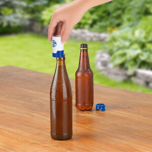 Taste Hero Flaschenaufsatz für Bier FC Schalke 04 Edition 1er Set | Macht Jede Bierflasche zum Zapfhahn | Für Glas- und PET-Flaschen, spülmaschinengeeignet