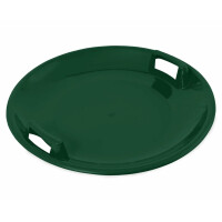 Hamax Schlitten Rutscher UFO | robuster Kunststoff | Leichter Schneerutscher | ergonomische Form | hoher Fahrspaß | ideal für Kinder & Jugendliche | Dark Green