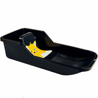 Hamax Baby Bob Schlitten | Babyschlitten mit Sitz & Rückenlehne | sicherer Kinderschlitten für Kleinkinder | robuster Kunststoff | ideal für erste Rodelausflüge | Schwarz