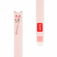 LEGAMI Set mit 8 löschbaren Gelstiften von Farm Sweet Farm mit radierbarer thermoempfindlicher Tinte, schwarz, rosa, grün, rot, löschen ohne das Papier zu verbrauchen, 0,7 mm Spitze