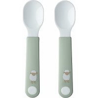 Mepal - Lernlöffel Mepal Mio - Baby Lernlöffel - Lernbesteck - Spülmaschinengeeignet & BPA frei - 2er Set - Little Farm