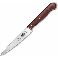 Victorinox, 5.2000.12, Wood, Officemesser, Extra scharfe Klinge, mit geradem Schliff, mit edlem Holzgriff, Braun, Made in Switzerland,