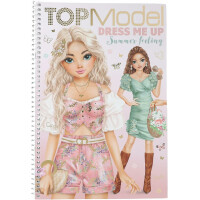 Depesche 13833 TOPModel Summer Feeling - Dress Me Up Stickerbuch mit 24 Seiten Model Motiven zum Verzieren, inkl. 7 Seiten Accessoire Sticker