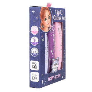 Depesche 13813 TOPModel - Lipgloss Set Beauty and Me, 3 glänzende Lipglosse, in Pink- und Rosatönen, mit unterschiedlich fruchtigen Düften