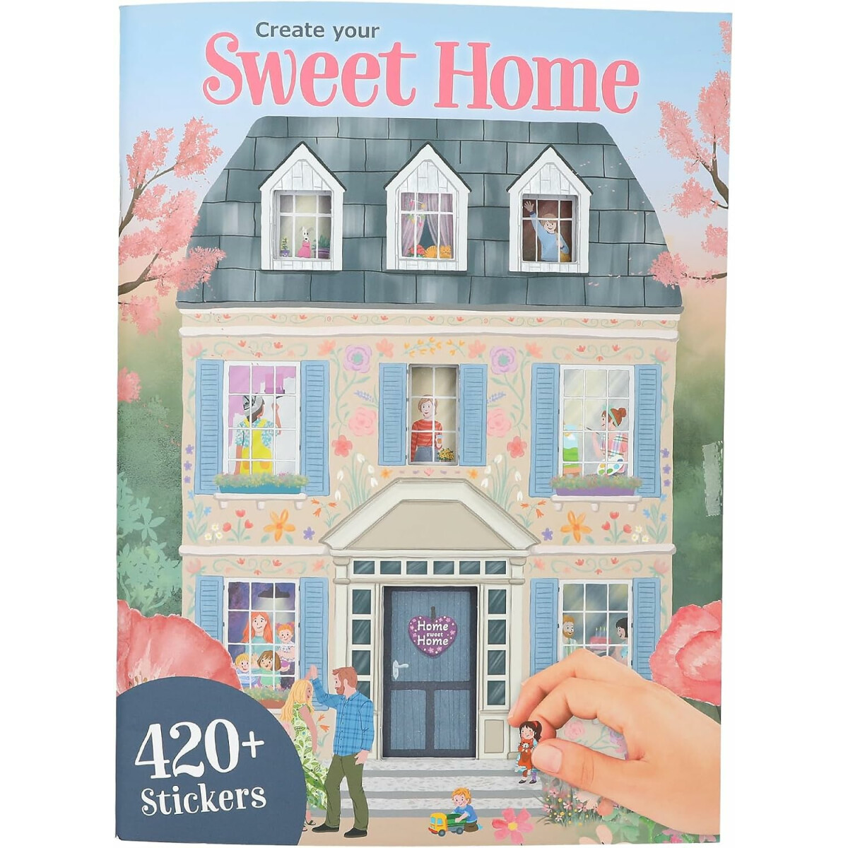 Depesche 13806 Create Your Sweet Home - Stickerbuch mit 24 S