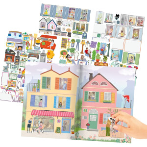 Depesche 13806 Create Your Sweet Home - Stickerbuch mit 24 Seiten zum Gestalten verschiedener Räume, inkl. mehr als 420 Sticker
