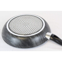 BRATmaxx | Pfannen-Set Marmor-Optik | alle Herdarten inkl. Induktion | spülmaschinengeeignet | Qualität Made in Italy