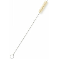 Neustanlo Flaschenbürste 23,5 cm | Reinigungsbürste mit Edelstahlstiel & Nylonborsten | schmale Bürste für Flaschen, Gläser & Reagenzgläser | robust & wiederverwendbar