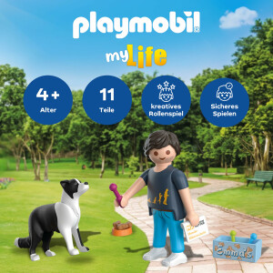 PLAYMOBIL | Martin Rütter Hundetrainer | Spielzeug ab 4 Jahren | Geschenk für Kinder | Fördert Kreativität & Einfühlungsvermögen | Liebevolles Hundetraining-Rollenspiel mit Figur & Zubehör | 71999