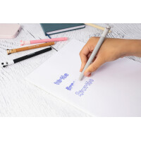 EBERHARD FABER 582123 - Tintenroller radierbar, 3 Animal Erase it Panda, Fuchs, Koala, Gelschreiber blau 0,7 mm