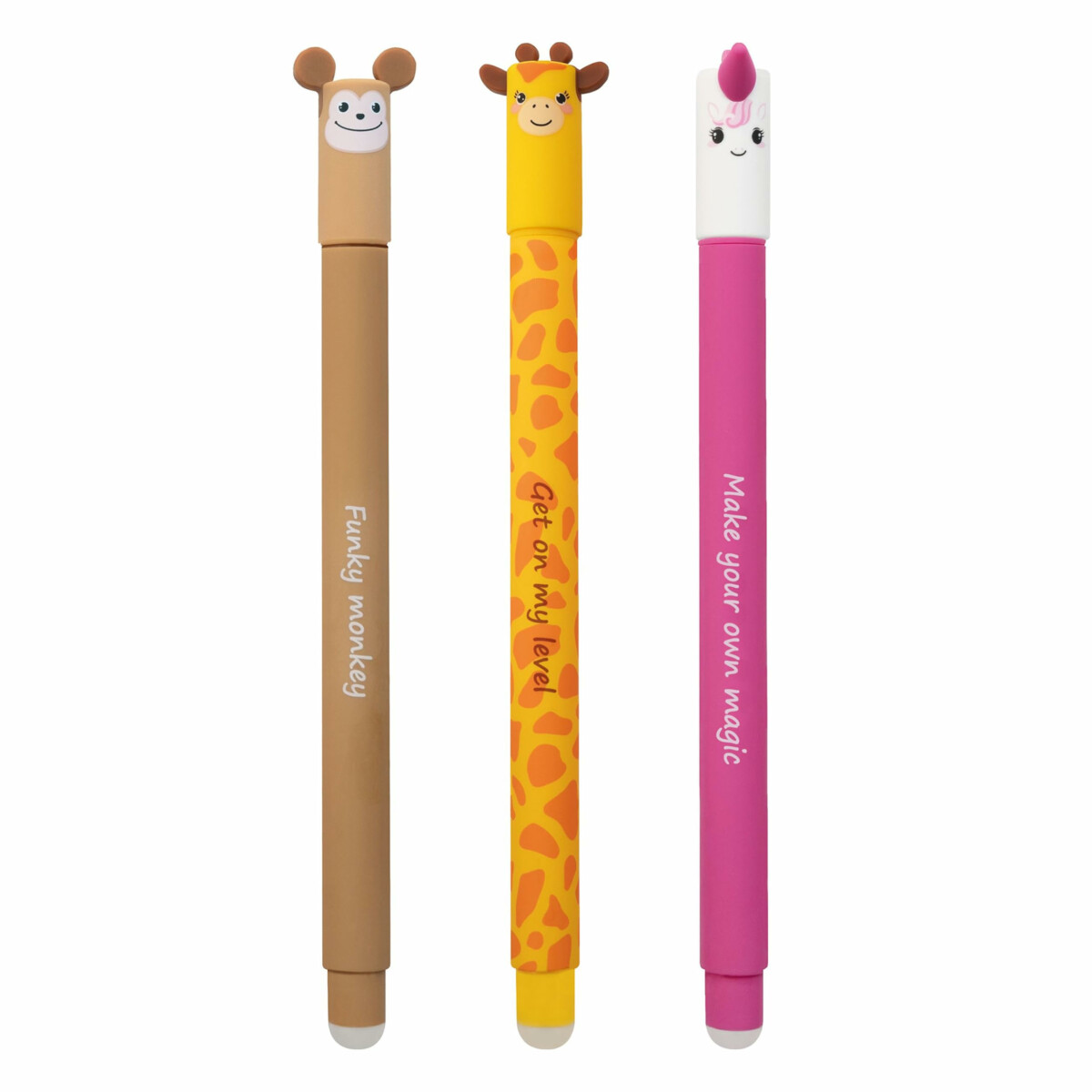 EBERHARD FABER 599039 - Tintenroller radierbar, 3 Animal...