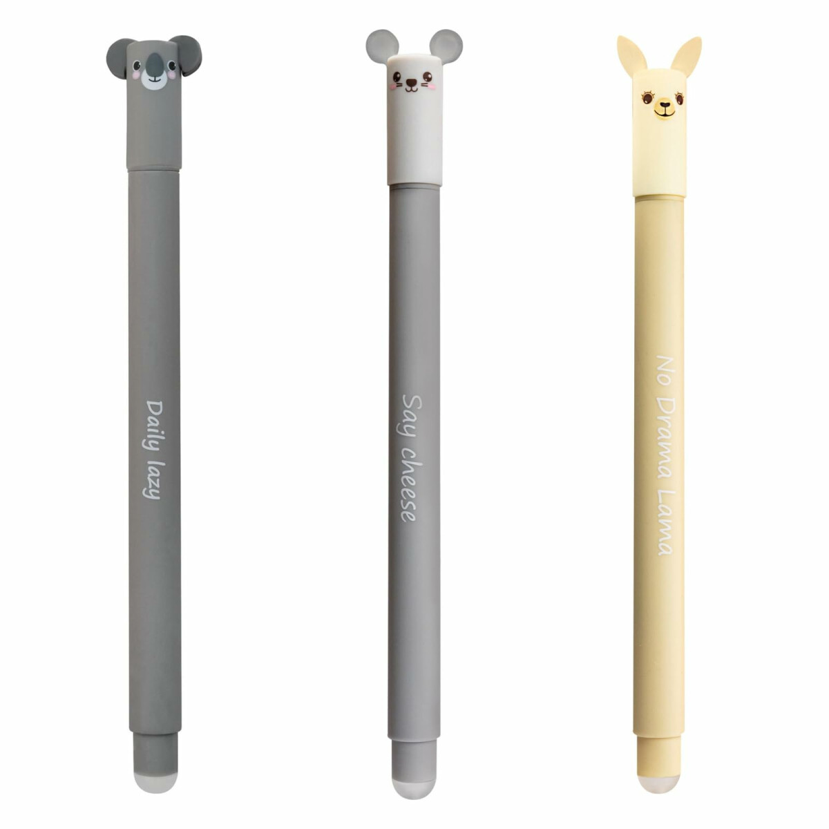 EBERHARD FABER 599019 - Tintenroller radierbar, 3 Animal...