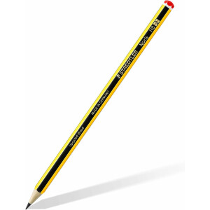 STAEDTLER Noris 120 HB Bleistift Set | 10er Blister + 3 Radierer | Made from Upcycled Wood | rutschfeste Soft-Oberfläche | hohe Bruchfestigkeit | hohe Qualität
