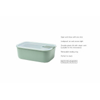 Mepal - Frischhaltedosen set 3-teilig EasyClip - Schüssel mit Deckel & Klickverschluss - Geeignet für Mikrowelle, Dampfgarer, Kühl- und Gefrierschrank - 2 x 700 ml + 1500 ml - Nordic white