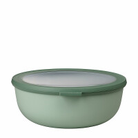 Mepal - Multi Bowl Cirqula Round - Vorratsdose mit Deckel - Geeignet als Luftdichte Aufbewahrungsbox für den Kühlschrank, Mikrowellengeschirr & als Frischhaltedosen - 2250 ml - Nordic Sage