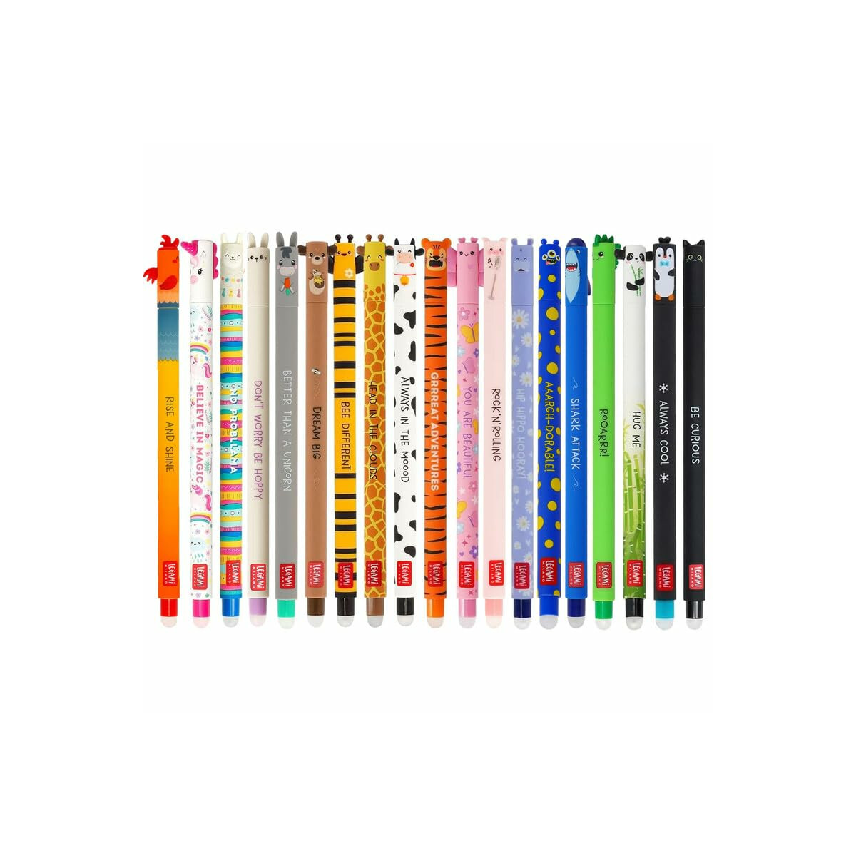 LEGAMI Set mit 19 radierbaren Gelstiften box