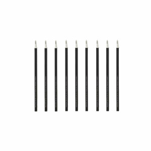 Legami - Gelschreibermine radierbar, Set 9 Stück, Höhe 13 cm, Thermosensible Tinte, Schwarz, Spitze 0,7 mm (3er Set Schwarz)