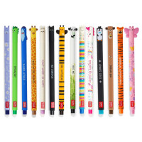 LEGAMI - 14er Set Gel-Radierstifte, Erasable Pen, Stifte mit radierbarer Tinte, Gelschreiber Radierbar ohne Blatt zu verbrauchen, 0,7 mm Spitze, verschiedene Tintenfarben und Tiermotive