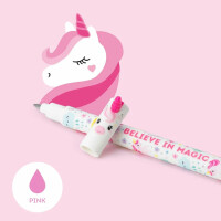 LEGAMI - 3er Set Gel-Radierstifte, Adorable, Stifte mit radierbarer Tinte, Einhorn, Panda und Lama Radierbar ohne Blatt zu verbrauchen, 0,7 mm Spitze