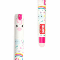 LEGAMI - 3er Set Gel-Radierstifte, Adorable, Stifte mit radierbarer Tinte, Einhorn, Panda und Lama Radierbar ohne Blatt zu verbrauchen, 0,7 mm Spitze