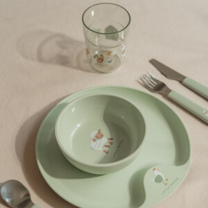 Mepal - Kindergeschirr Set Mio - Kinder Geschirr - Inklusive Kinderglas, Kinderteller, Kinderschale und Kinderbesteck - Spülmaschinengeeignet & BPA frei - 6-teilig Set - Sunshine & Rainbow