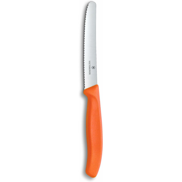 Victorinox Tafelmesser Swiss Classic | 1 Stück | Orange | Swiss Made | scharfe Edelstahlklinge | ideales Frühstücksmesser & Allzweckmesser