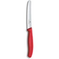 Victorinox Tafelmesser Swiss Classic | 1 Stück | Rot | Swiss Made | scharfe Edelstahlklinge | ideales Frühstücksmesser & Allzweckmesser
