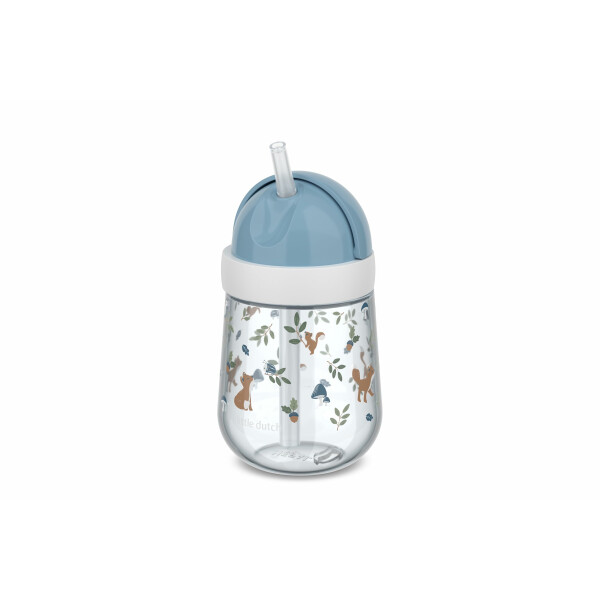 Mepal - Strohhalmbecher Mio Little Dutch - Kleinkind Strohhalm Becher ab 9 Monaten - Auslaufsichere Trinkflasche für Kleinkinder - Spülmaschinengeeignet & BPA frei - 300 ml - Forest Friends