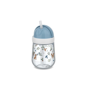 Mepal - Strohhalmbecher Mio Little Dutch - Kleinkind Strohhalm Becher ab 9 Monaten - Auslaufsichere Trinkflasche für Kleinkinder - Spülmaschinengeeignet & BPA frei - 300 ml - Forest Friends