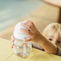 Mepal - Strohhalmbecher Mio Little Dutch - Kleinkind Strohhalm Becher ab 9 Monaten - Auslaufsichere Trinkflasche für Kleinkinder - Spülmaschinengeeignet & BPA frei - 300 ml - Forest Friends