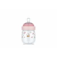Mepal - Babyflasche Mio Little Dutch - Transparente Kappe zur Aufbewahrung - Anti-Kolik Babyflaschen - Spiralförmiges Design verhindert Verstopfungen - Medizinisches Silikon - 165 ml - Fairy Garden