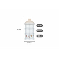 Mepal - Milchpulverturm Mio Little Dutch - Luftdicht verschlossen, inklusive Dosieraufsatz - Zur Dosierung und Aufbewahrung von Milchpulver - Stapeln nach Bedarf - Milchpulver box - Fairy Garden
