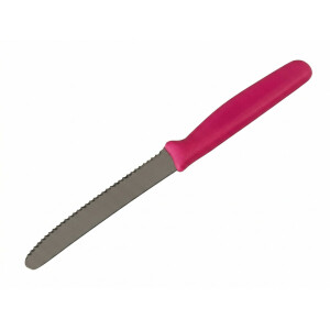 Marsvogel | Tafelmesser | Pink | Edelstahl Wellenschliff | rostfrei & langlebig | ergonomischer Griff | ideal für Brot, Brötchen & Frühstück | 2er Set