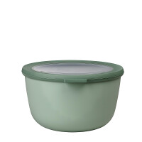 Mepal Multi Bowl Cirqula Round - Mikrowellen Geschir - Geeignet als Luftdichte Aufbewahrungsbox für den Kühlschrank, Mikrowellengeschirr & als Frischhaltedosen - 2000 ml - Nordic sage