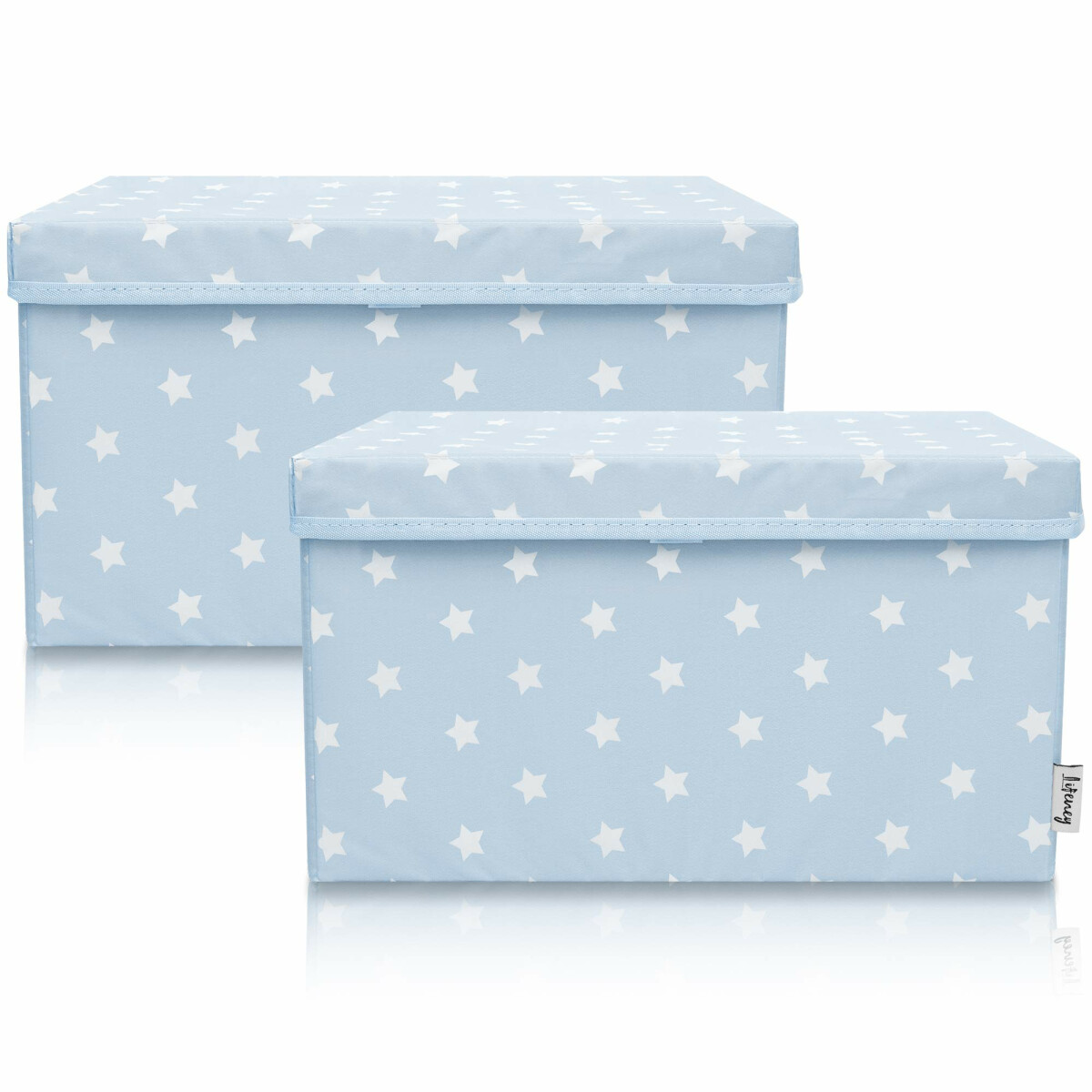 LIFENEY 2-Set Aufbewahrungsbox Kinder (37x25x21cm) I Aufbewa