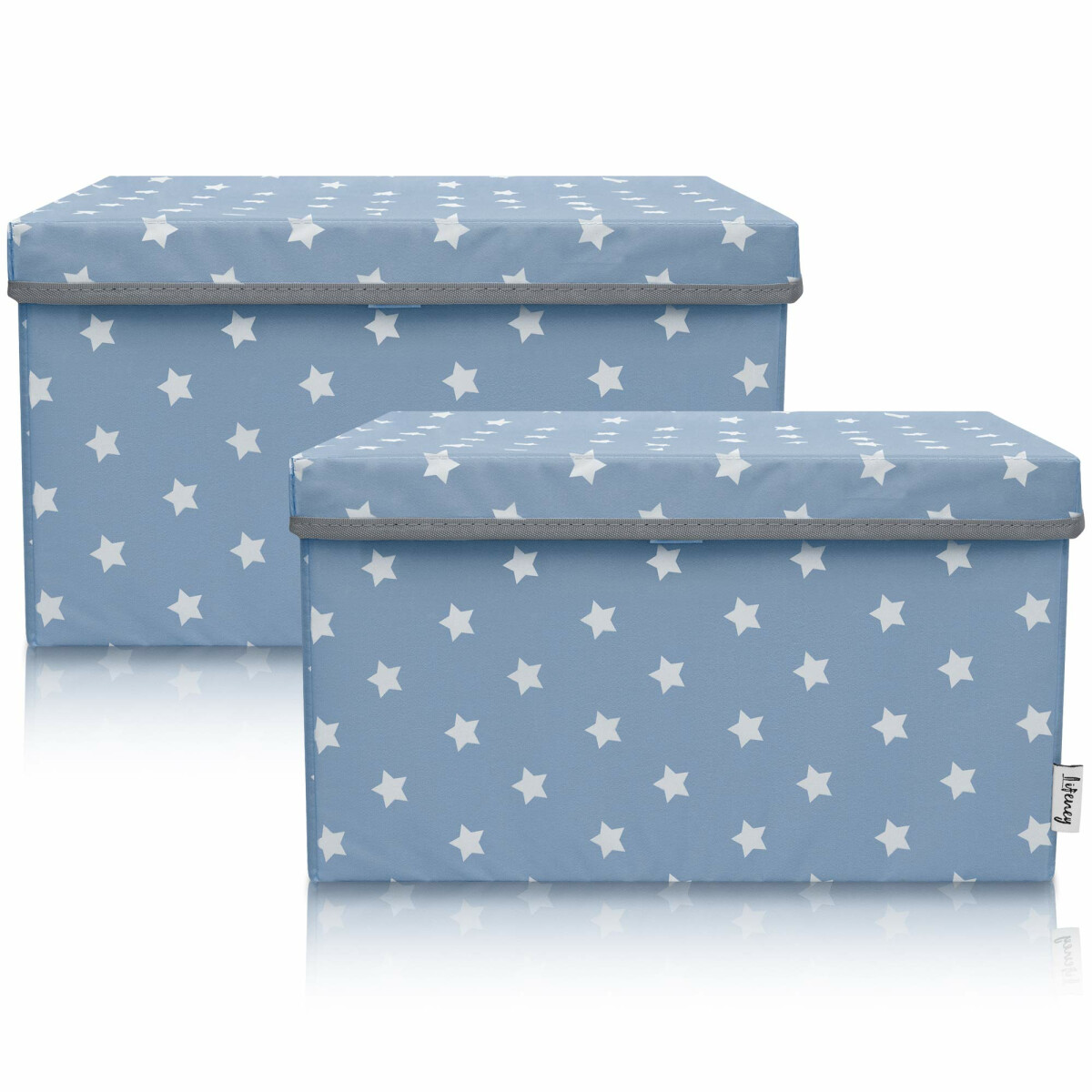 LIFENEY 2-Set Aufbewahrungsbox Kinder (37x25x21cm) I Aufbewa